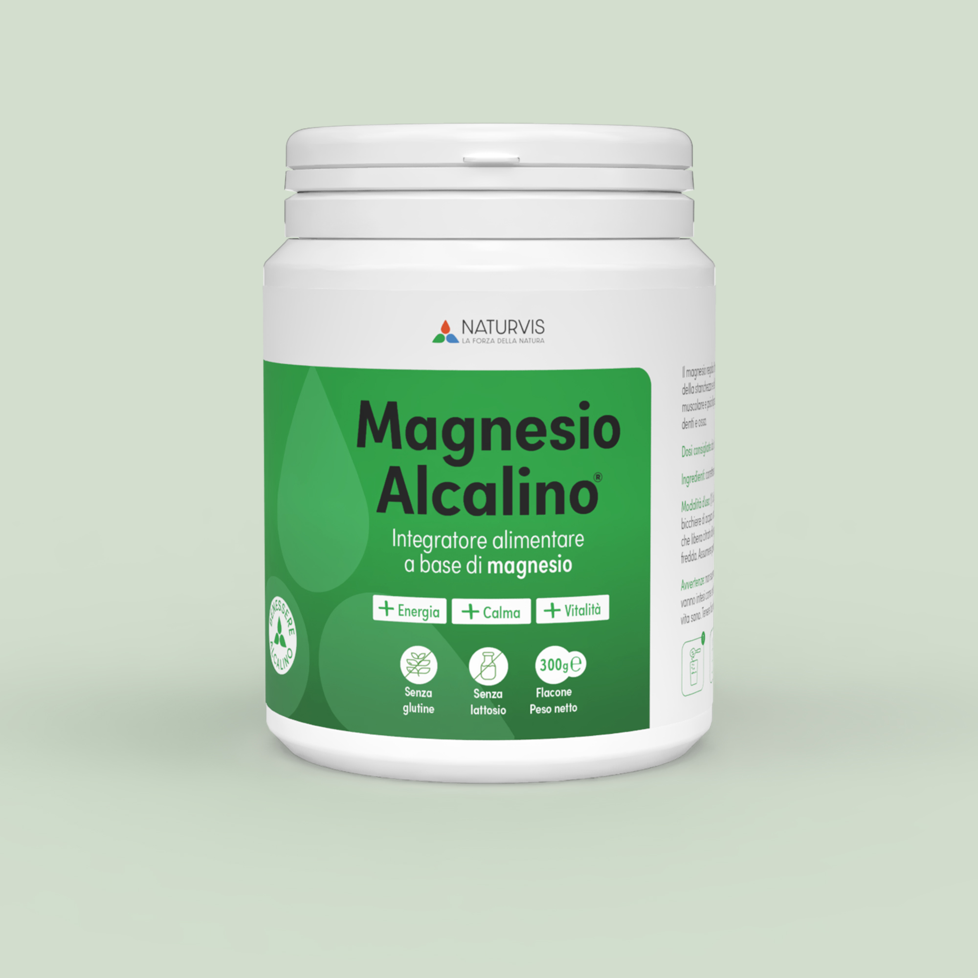 Integratore di magnesio alcalino 300 grammi